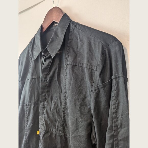 PHILIPPE DUBUC - Black paneled shirt - Sz M - Picture 2 of 8